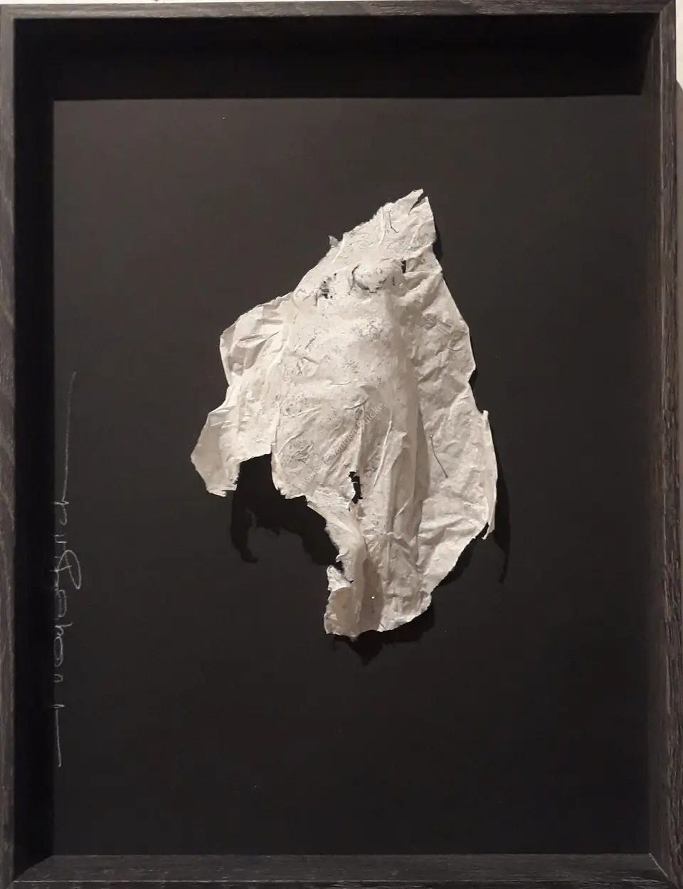 Mue II · papier de soie · 20 × 8 × 4 cm